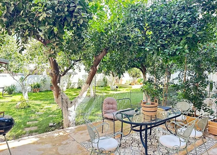 Detached House,with Courtyard And Fast Wi-fi In The Centre Villa Calamata